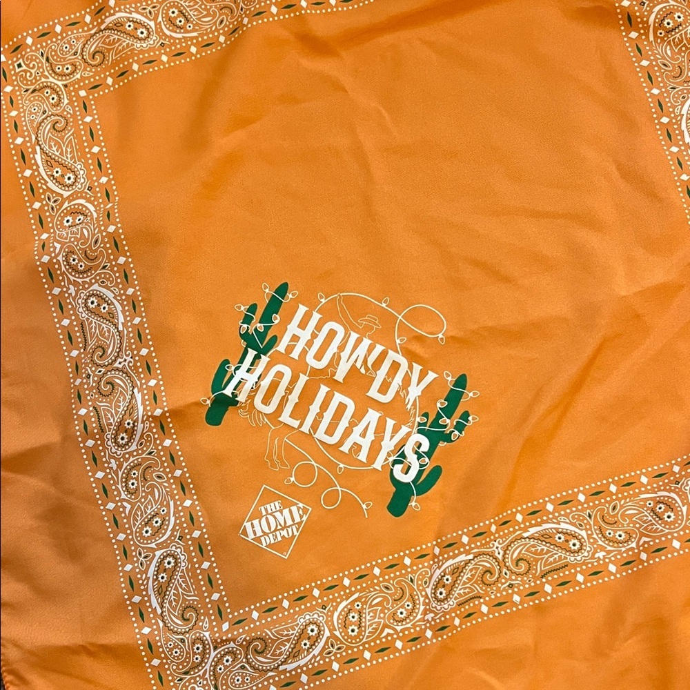 Orange Holiday Bandana